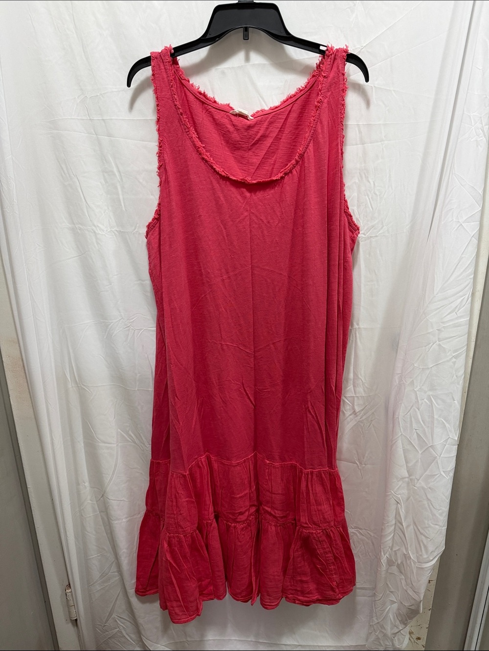 Caslon Raspberry Pink Sleeveless Tiered Maxi Dress